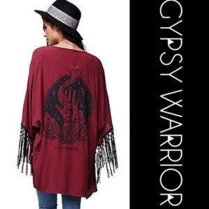 Gypsy Warrior Maroon Kimono